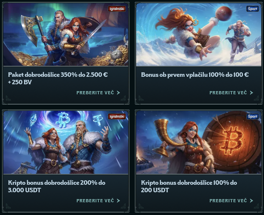 Bonusi in promocije na Ragnaro Casino